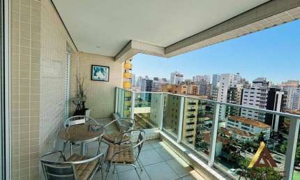 Apartamento Alto Padrão e lazer completo com  1 dormitório para alugar, 49 m² por R$ 5.000/mês - Gonzaga - Santos/SP