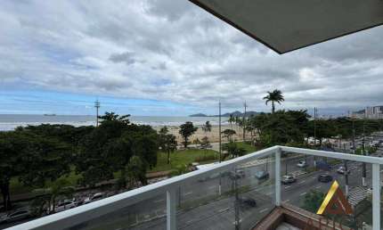 Apartamento com Vista Mar à Venda – Gonzaga, Santos/SP 127 m² | 3 dormitórios (1 suíte) | 1 vaga de garagem por R$ 1.000.000,00