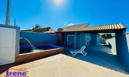 Casa lado praia com 2 dormitórios à venda, 92 m² por R$ 410.000 - Bopiranga - Itanhaém/SP