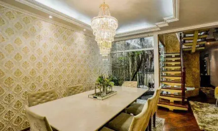 Sobrado semi mobiliado com 3 dormitórios e 1 suíte à venda, 273 m² por R$ 1.200.000 - Vila Linda - Santo André/SP