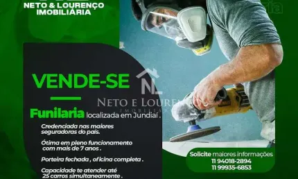 Oficina de funilaria e pintura à venda na vila rami em jundiaí (sp) – excelente ponto comercial com