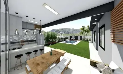 Casa Térrea com 3 quartos em Condomínio Terras de Jundiaí, bairro Vale Azul, Jundiaí-SP