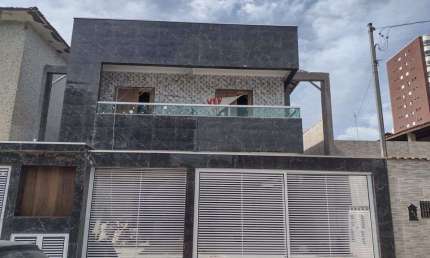 Casa para Venda em Praia Grande, Maracanã, 2 dormitórios, 1 banheiro, 1 vaga