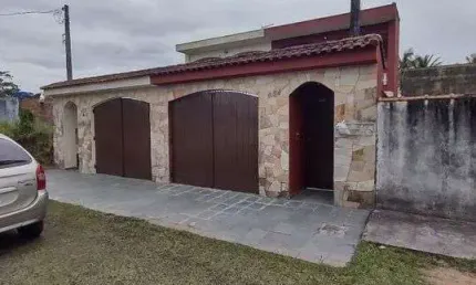 Casa para Venda em Itanhaém, Balneário Gaivotas, 3 dormitórios, 1 suíte, 2 banheiros, 4 vagas