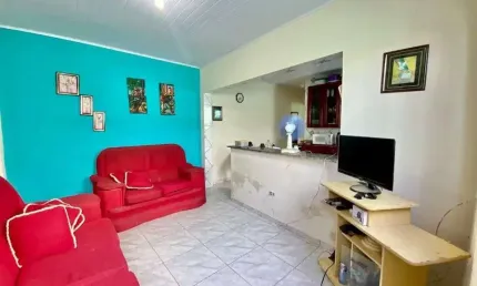 Casa para venda em itanhaém, laranjeiras, 2 dormitórios, 1 banheiro, 2 vagas