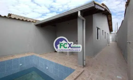 Casa para venda em itanhaém, califórnia, 2 dormitórios, 1 suíte, 1 banheiro, 2 vagas