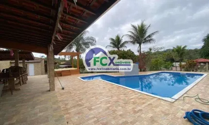 Chácara para venda em peruíbe, parque serra mar, 2 dormitórios, 2 suítes, 1 banheiro, 5 vagas