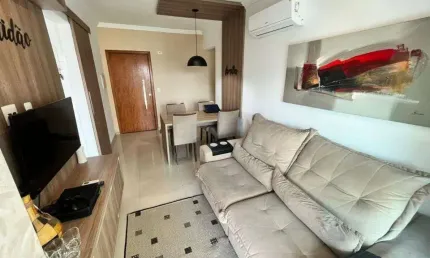 Apartamento para Venda em Praia Grande, Balneário Tupy, 2 dormitórios, 2 suítes, 1 banheiro, 1 vaga