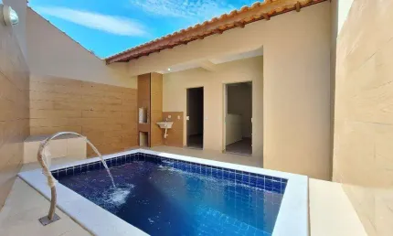 Casa para Venda em Mongaguá, Jardim Aguapeu, 3 dormitórios, 1 suíte, 1 banheiro, 2 vagas