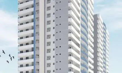 Apartamento para Venda em Praia Grande, Ocian, 3 dormitórios, 1 suíte, 1 banheiro, 2 vagas