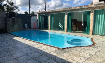 Casa para Venda em Peruíbe, Jardim São Luis, 1 dormitório, 1 banheiro, 2 vagas