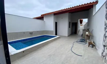 Casa para Venda em Itanhaém, Bopiranga, 3 dormitórios, 1 suíte, 1 banheiro, 2 vagas