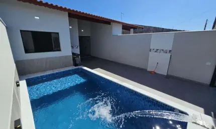 Casa para venda em itanhaém, bopiranga, 3 dormitórios, 1 banheiro, 2 vagas