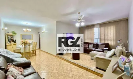 Apartamento com 3 dormitórios à venda, 157 m² por r$ 742.000,00 - marapé - santos/sp