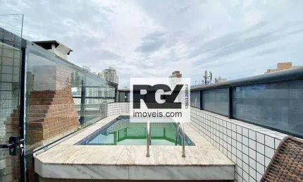 Cobertura com 4 dormitórios à venda, 224 m² por R$ 1.990.000,00 - Ponta da Praia - Santos/SP