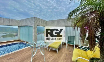 Cobertura com 4 dormitórios para alugar, 680 m² por R$ 28.500,00/mês - Ponta da Praia - Santos/SP