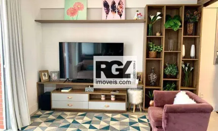 Apartamento com 1 dormitório à venda, 46 m² por r$ 795.000,00 - boqueirão - santos/sp