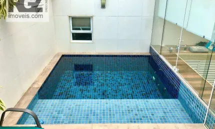 Cobertura 3 dorms/ 2 suítes, vista mar na ponta da praia - r$ 1.690.000,00