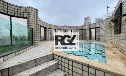 Cobertura com 4 dormitórios à venda, 394 m² por R$ 2.850.000,00 - Boqueirão - Santos/SP