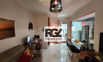 Village com 2 dormitórios à venda, 93 m² por r$ 700.000,00 - gonzaga - santos/sp