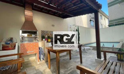 Casa com 3 dormitórios à venda, 126 m² por r$ 1.350.000,00 - embaré - santos/sp