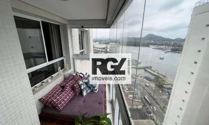 Apartamento com 3 quartos à venda, 189 m² por r$ 2.570.000 - ponta da praia - santos/sp