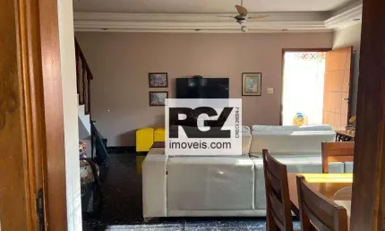Sobrado com 3 dormitórios à venda, 134 m² por r$ 960.000,00 - estuário - santos/sp