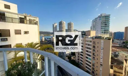 Cobertura com 4 dormitórios à venda, 289 m² por r$ 2.200.000,00 - ponta da praia - santos/sp