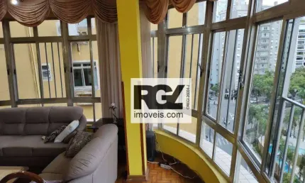 Apartamento com 3 dormitórios à venda, 136 m² por r$ 640.000,00 - boqueirão - santos/sp