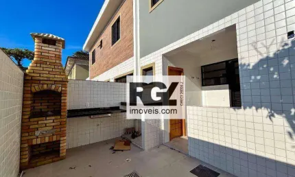 Sobrado novo, 03 suítes, área gourmet com piscina. Vila Belmiro, Santos