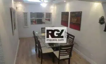 Apartamento frente rua 03 dormitórios com suíte. aparecida, santos