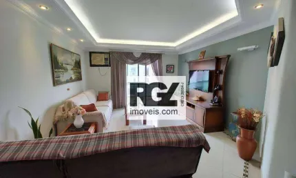 Apartamento com 3 dormitórios à venda, 150 m² por r$ 1.050.000,00 - embaré - santos/sp