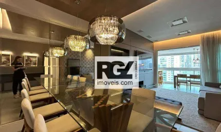 Apartamento com 3 dormitórios à venda, 155 m² por r$ 2.750.000,00 - ponta da praia - santos/sp