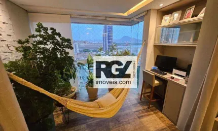 Cobertura com 4 dormitórios à venda, 217 m² por R$ 3.000.000,00 - Ponta da Praia - Santos/SP