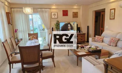 Apartamento com 3 dormitórios à venda, 127 m² por r$ 1.120.000,00 - pompéia - santos/sp