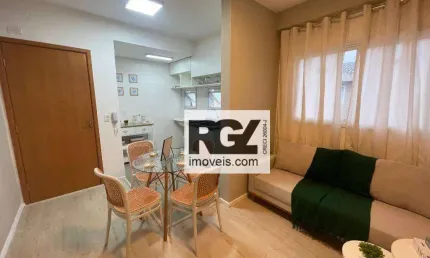 Apartamento com 2 dormitórios à venda, 41 m² por R$ 380.000,00 - Estuário - Santos/SP