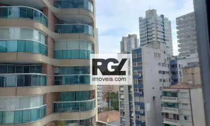 Apartamento com 1 dormitório à venda, 25 m² por r$ 375.000,00 - gonzaga - santos/sp