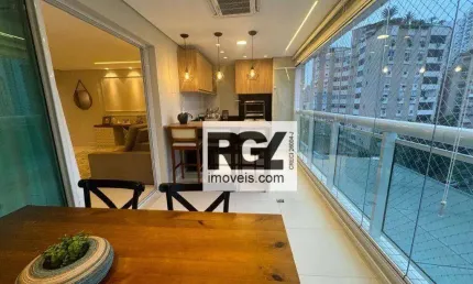 Apartamento com 3 dormitórios à venda, 167 m² por r$ 2.390.000,00 - ponta da praia - santos/sp