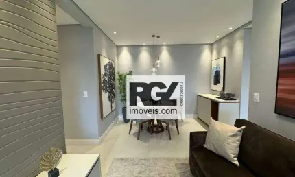 Apartamento novo com 2 dormitórios à venda, 76 m² por r$ 882.000 - ponta da praia - santos/sp