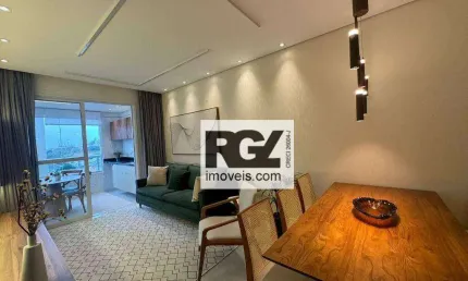 Apartamento novo com 2 dormitórios à venda, 84 m² por r$ 997.000 - ponta da praia - santos/sp