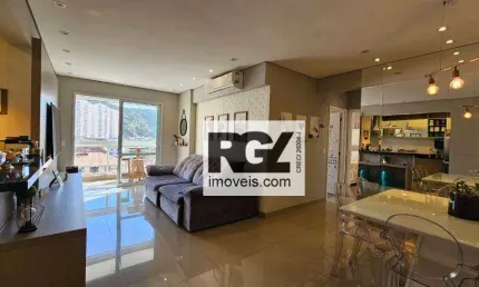 Apartamento com 2 dormitórios à venda, 85 m² por r$ 900.000,00 - marapé - santos/sp