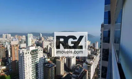 Apartamento com 1 dormitório para alugar, 106 m² por R$ 9.000,02/mês - Aparecida - Santos/SP