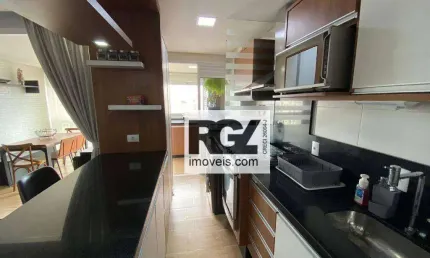 Apartamento no my way com 2 dormitórios à venda, 77 m² por r$ 1.150.000 - ponta da praia - santos/sp