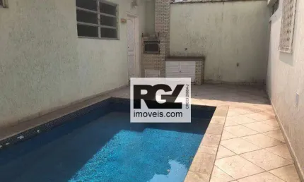 Casa com 4 dormitórios para alugar, 310 m² por r$ 12.000,00/mês - aparecida - santos/sp