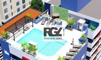 Apartamento com 1 dormitório à venda, 50 m² por r$ 376.690,00 - vila guilhermina - praia grande/sp