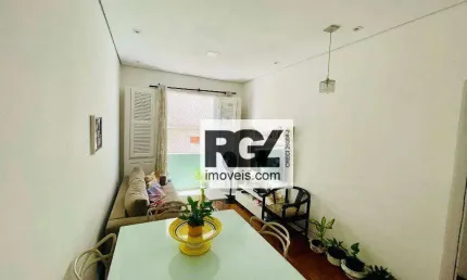 Apartamento com 2 dormitórios à venda, 80 m² por r$ 410.000,00 - boqueirão - santos/sp