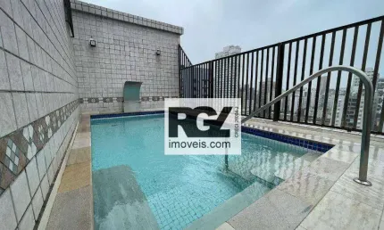 Cobertura com 3 dormitórios à venda, 250 m² por r$ 2.290.000,00 - ponta da praia - santos/sp