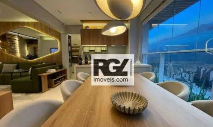 Apartamento com 3 dormitórios à venda, 129 m² por r$ 1.696.000,00 - embaré - santos/sp