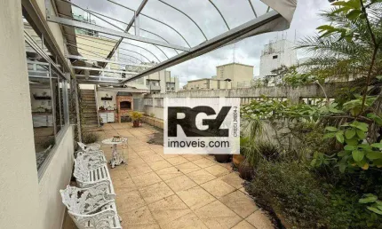 Cobertura com 4 dormitórios à venda, 368 m² por R$ 2.200.000,00 - Aparecida - Santos/SP
