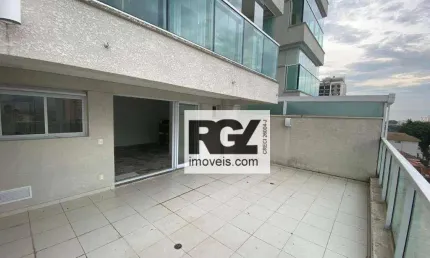 Apartamento garden com 1 dormitório à venda, 77 m² por r$ 1.000.000,00 - ponta da praia - santos/sp